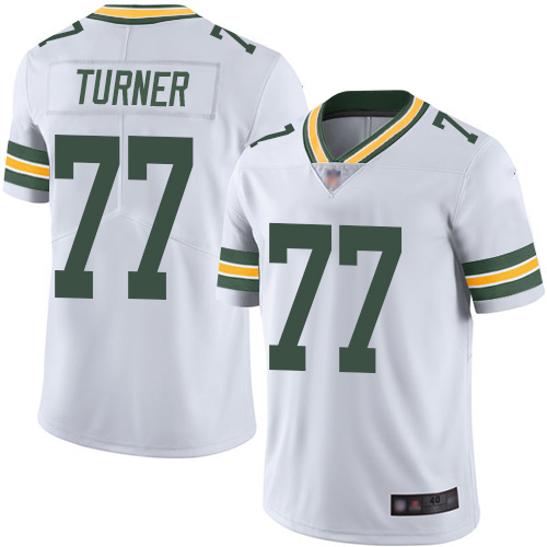 Green Bay Packers Limited White Men #77 Turner Billy Road Jersey Nike NFL Vapor Untouchable->green bay packers->NFL Jersey